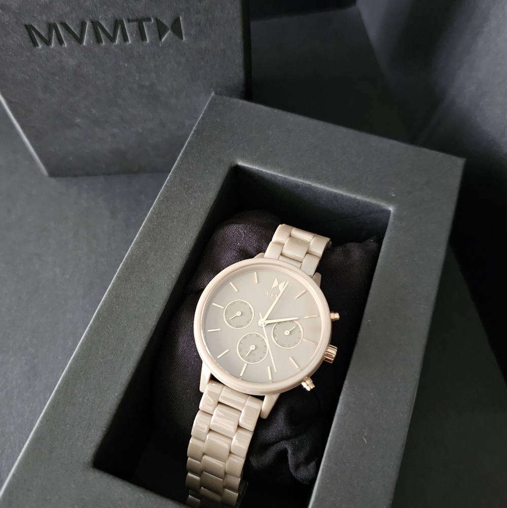 MVMT Rose Gold Chronograph Watch